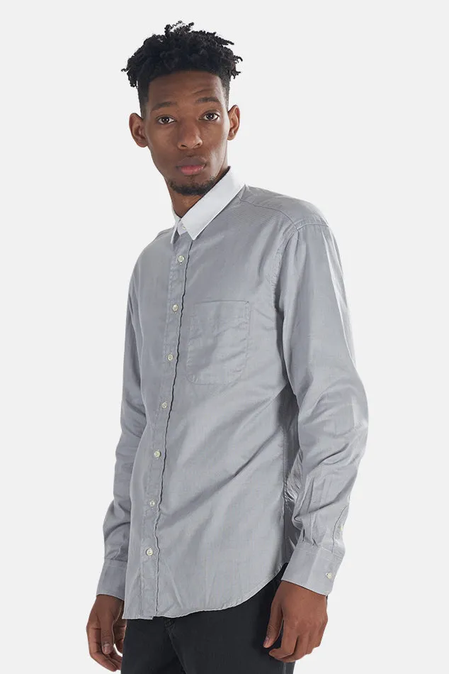 Key Collar Button Down Grey/White sold by Blue & Cream product image thumbnail 2