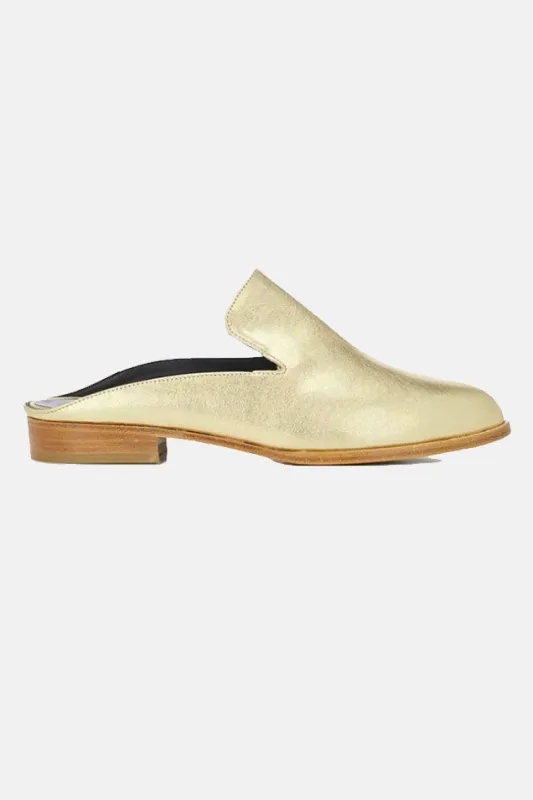 Alice Mule Gold sold by Blue & Cream