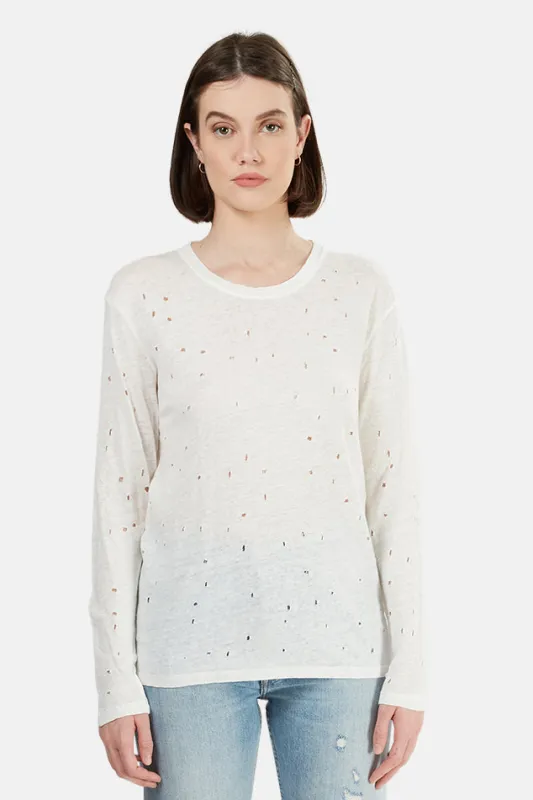 Ecru IRO Marvina Tee sold by Blue & Cream