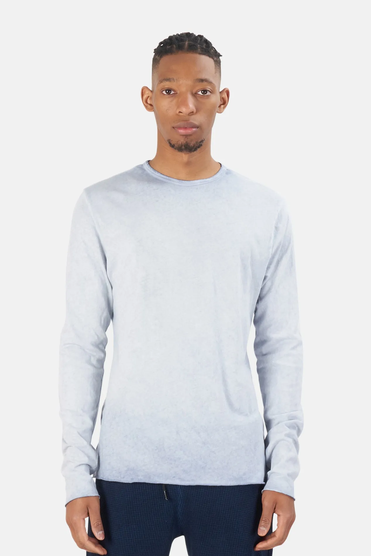 Jagger Long Sleeve Shirt Natural Blue Dip sold by Blue & Cream