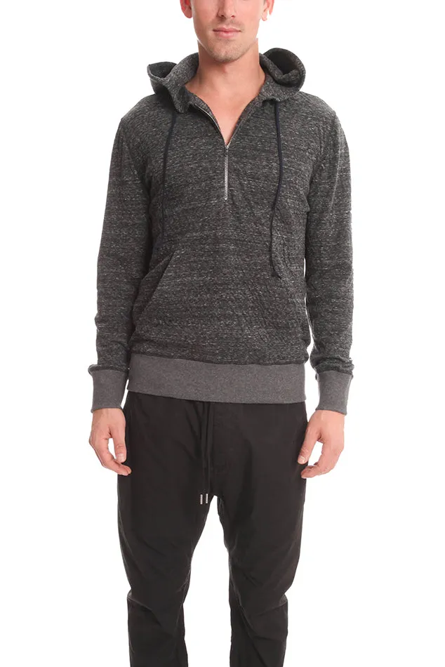 1/4 Zip Hoodie Charcoal sold by Blue & Cream