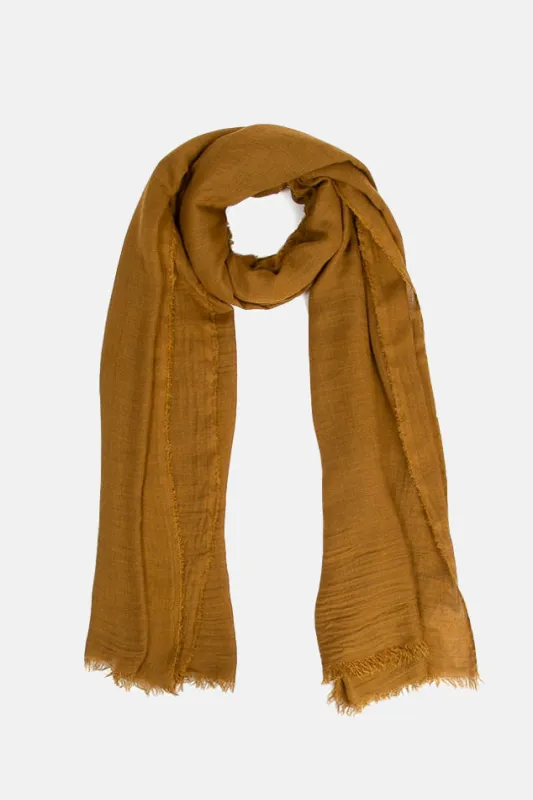 Azzurra Cashmere Modal Scarf Camel sold by Blue & Cream