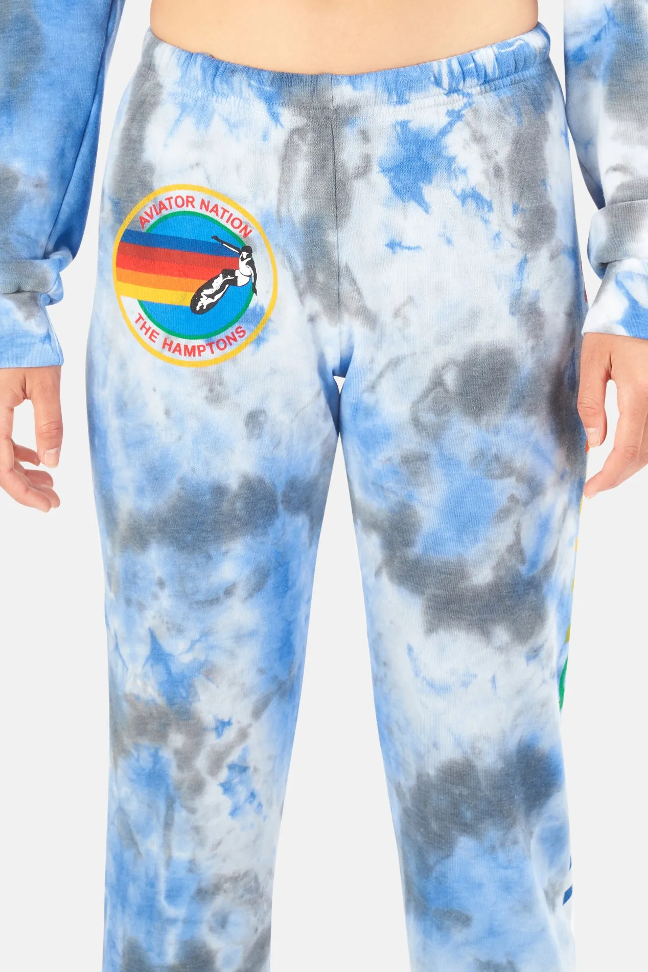 Women's Hamptons Sweatpants Tie Dye Cloud Blue sold by Blue & Cream product image thumbnail 5
