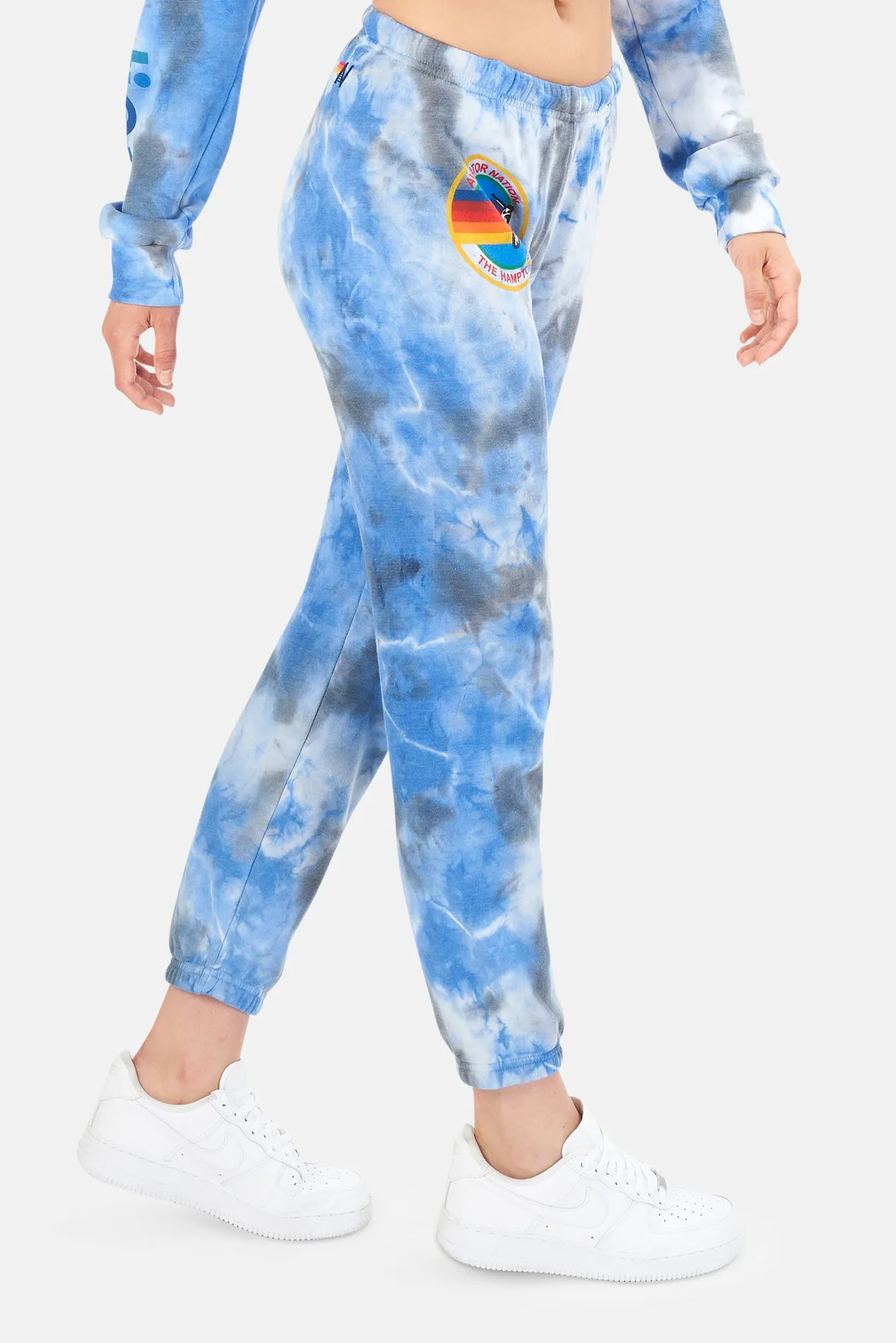 Women's Hamptons Sweatpants Tie Dye Cloud Blue sold by Blue & Cream product image thumbnail 2