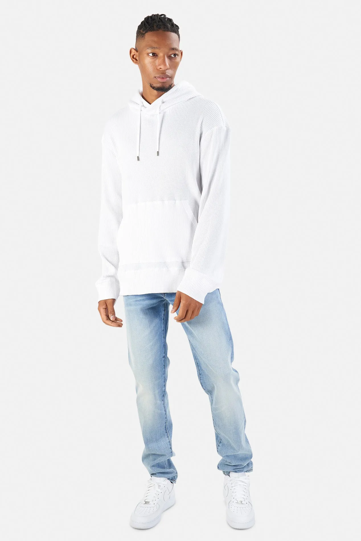Waffle Hoodie White sold by Blue & Cream product image thumbnail 5
