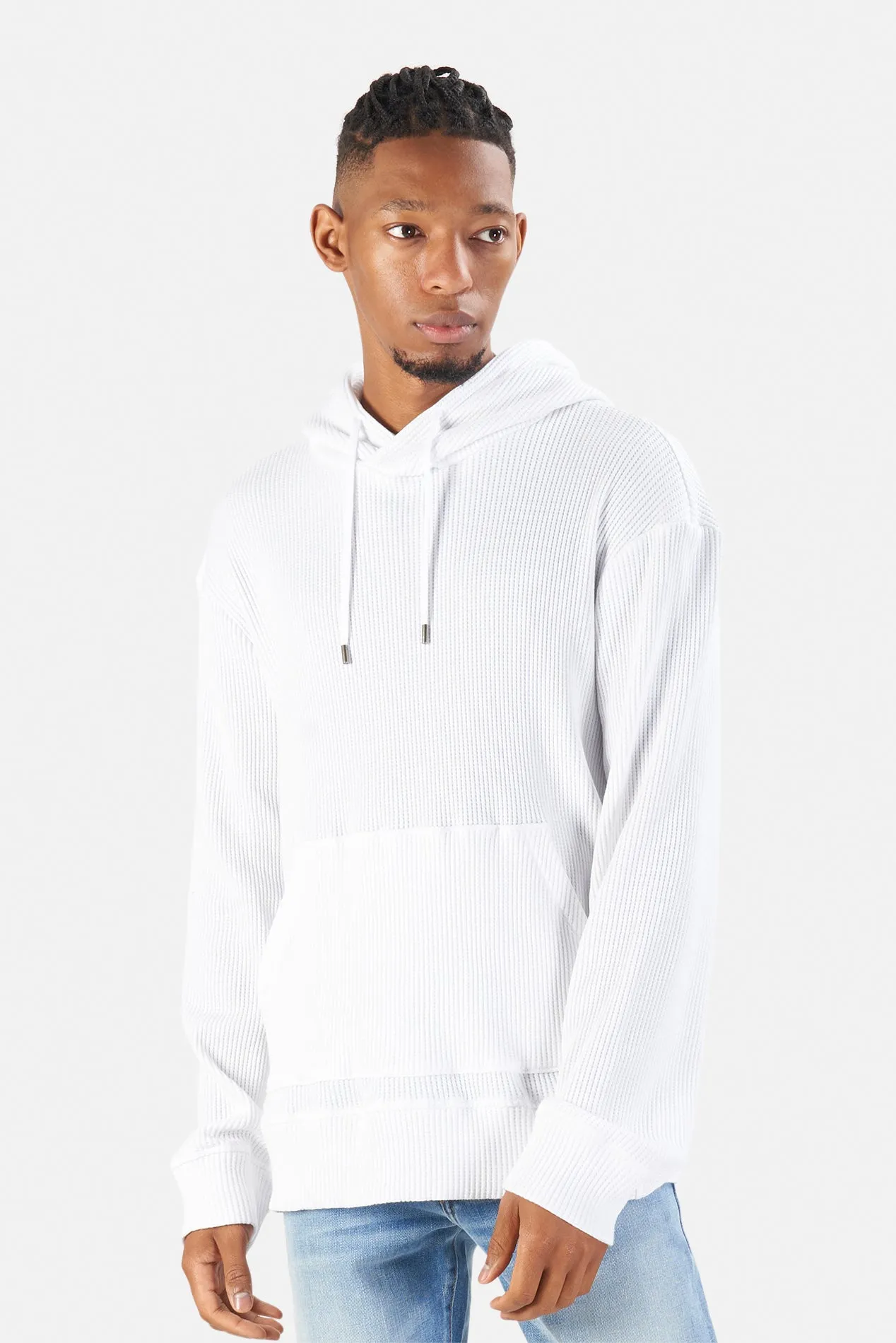 Waffle Hoodie White sold by Blue & Cream product image thumbnail 2