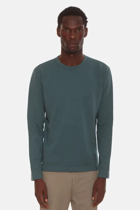 Reade Light Weight Crewneck Coastal Pine sold by Blue & Cream