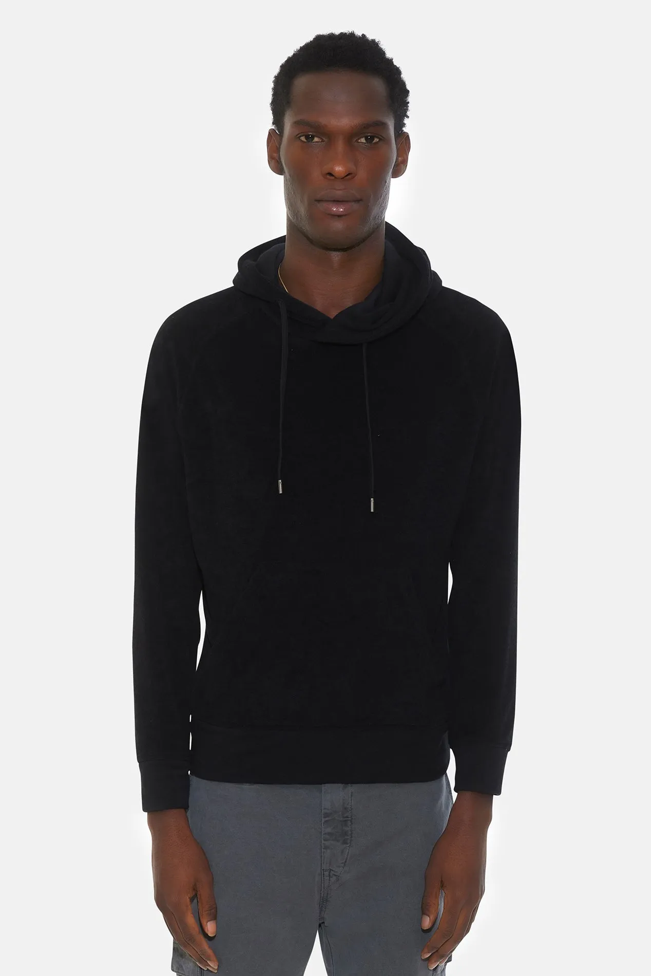 Pool Terry Pullover Hoodie Black sold by Blue & Cream