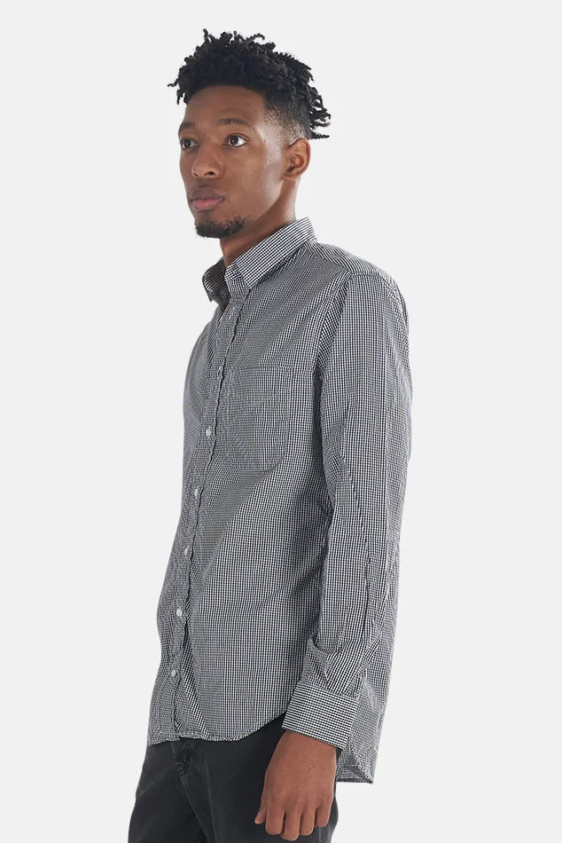 Macro Check Button Down Black/White sold by Blue & Cream product image thumbnail 2