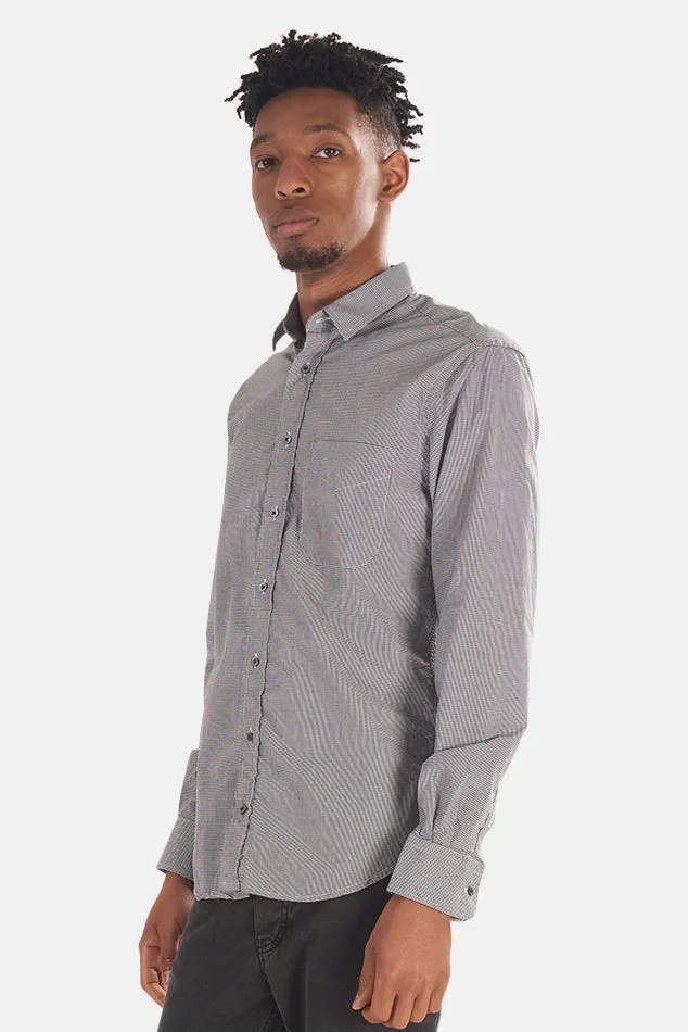 Micro Check Gingham Micro Check Button Down Black sold by Blue & Cream product image thumbnail 2