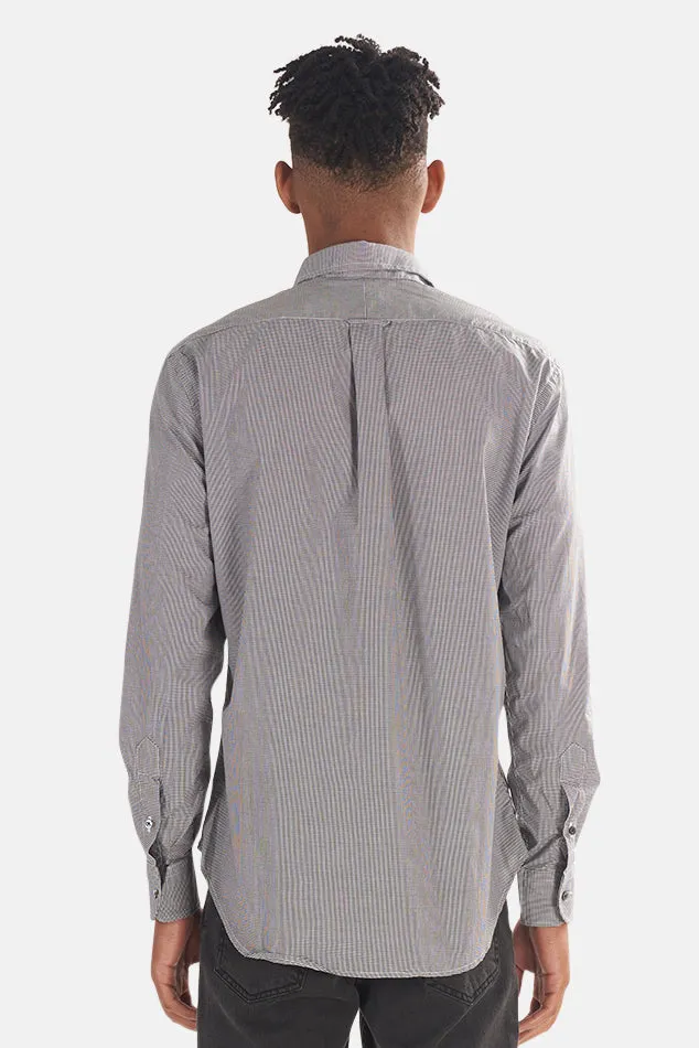 Micro Check Gingham Micro Check Button Down Black sold by Blue & Cream product image thumbnail 3