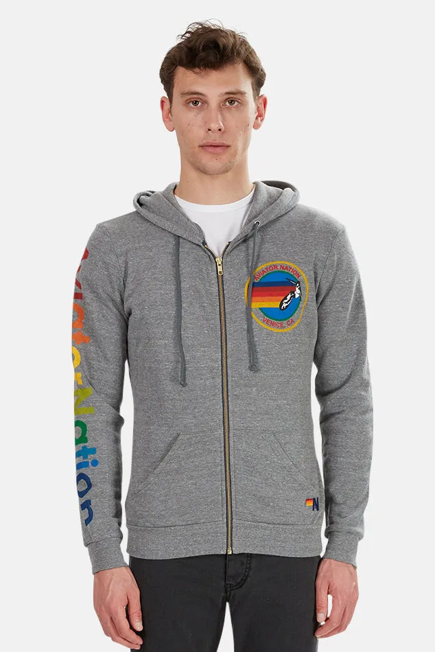 Men's Zip Hoodie Heather Grey sold by Blue & Cream