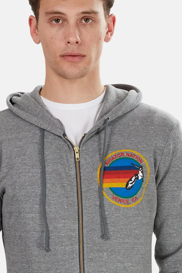 Men's Zip Hoodie Heather Grey sold by Blue & Cream product image thumbnail 4