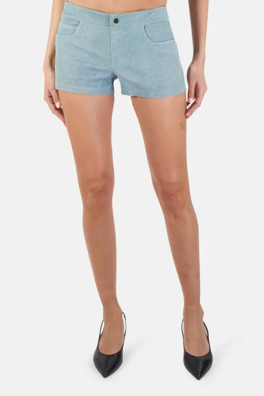Alexander Wang Stretch Denim Leather Short made by Alexander Wang