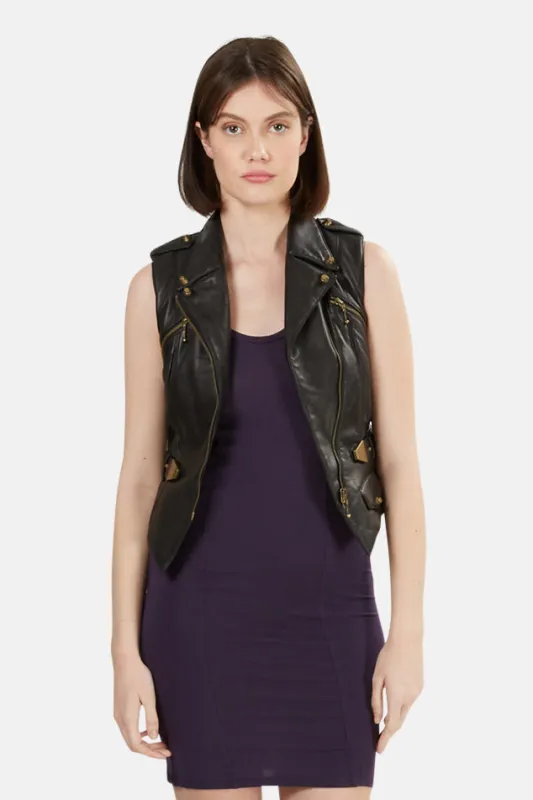 Alexander Wang Leather Vest with Belt sold by Blue & Cream