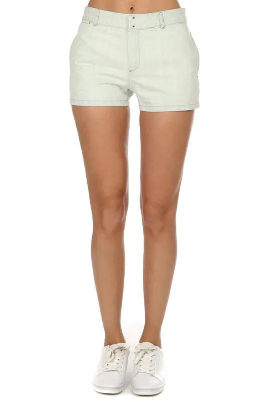 A.P.C. Bleached Mini Shorts sold by Blue & Cream