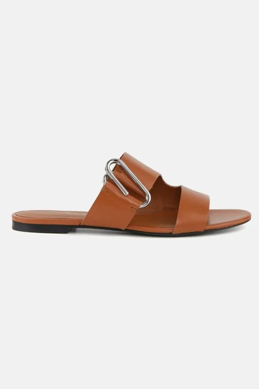 3.1 Phillip Lim Alix Flat Sandal Cognac sold by Blue & Cream