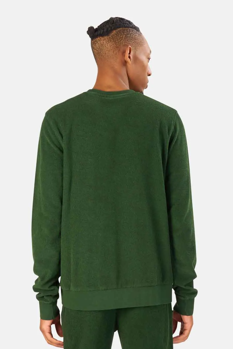 Terry Crewneck Olive sold by Blue & Cream product image thumbnail 2