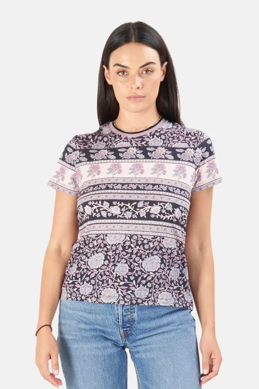 Amari Tee Indigo Paisley sold by Blue & Cream