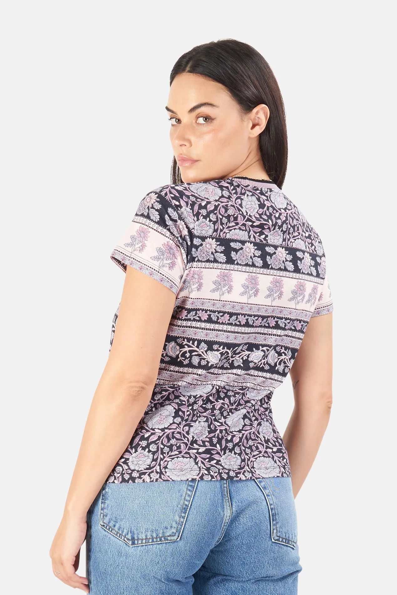 Amari Tee Indigo Paisley sold by Blue & Cream product image thumbnail 3