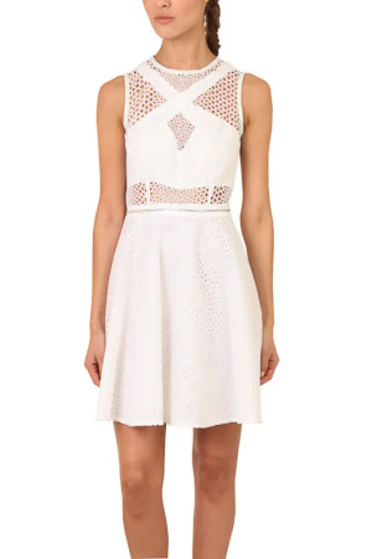 Yigal Azrouel Optic Eyelet Dress sold by Blue & Cream