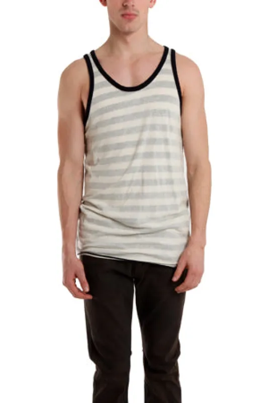 V::ROOM Reverse Stripe Tank Top sold by Blue & Cream