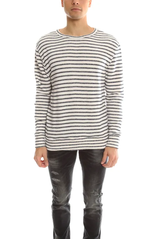 V::Room Gauze LS Fleece Boarder sold by Blue & Cream