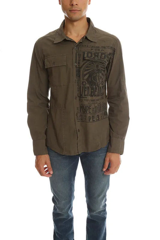 Salvage Palm Button Down sold by Blue & Cream