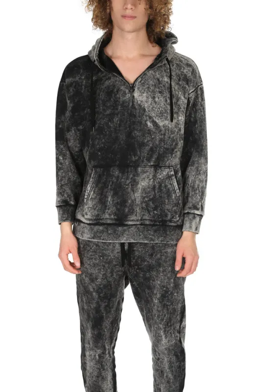 Robert Geller Acid Wash Hoodie sold by Blue & Cream