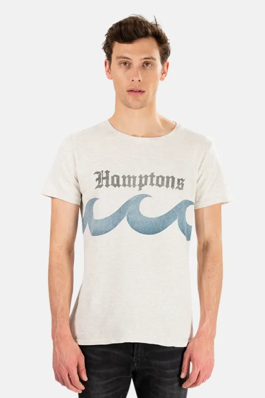 Remi Relief x Blue&Cream Oatmeal Hamptons Wave Tee sold by Blue & Cream