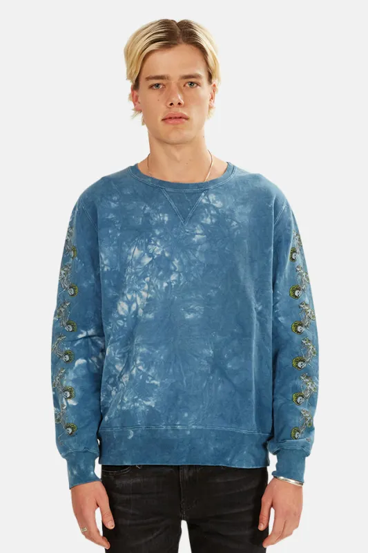Remi Relief Tie Dye Fleece Crewneck made by Remi Relief
