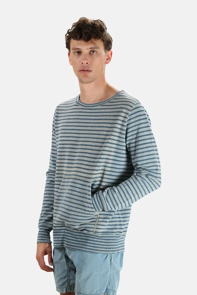 Remi Relief Indigo Border Crewneck sold by Blue & Cream product image thumbnail 2