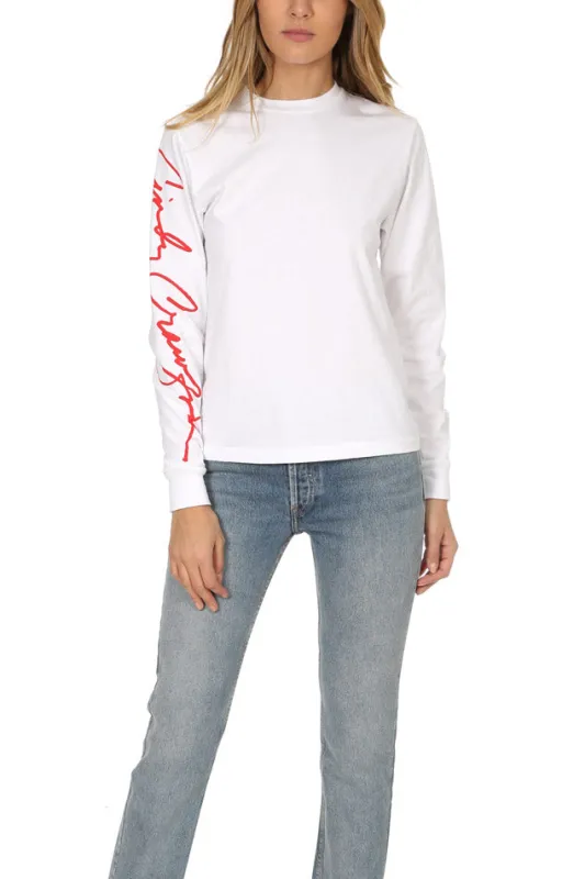 Long Sleeve Tee "Cindy" Optic White sold by Blue & Cream