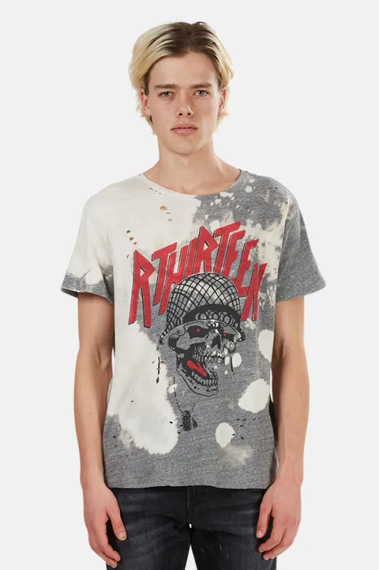 Battle Punk Boy Tee Grey/Bleached sold by Blue & Cream