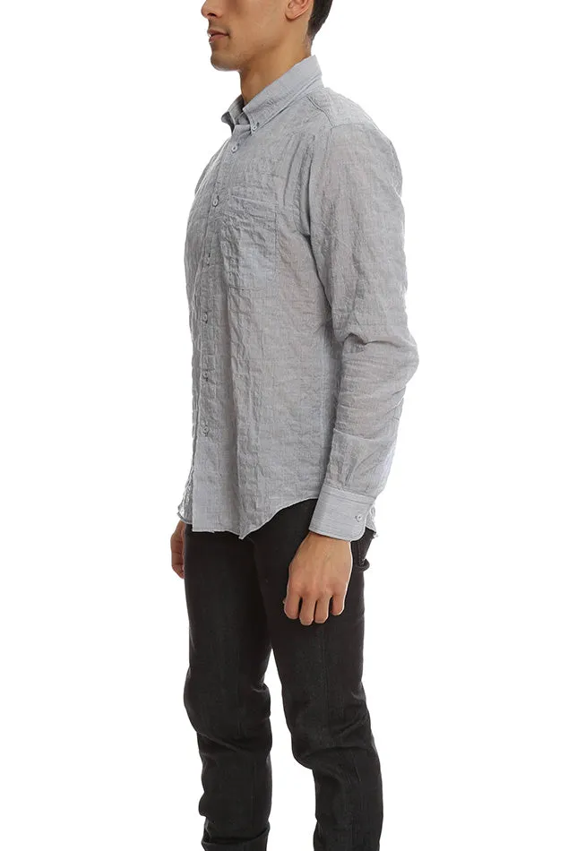 Naked & Famous Regular Shirt Lightweight Hairline Stripes sold by Blue & Cream product image thumbnail 2