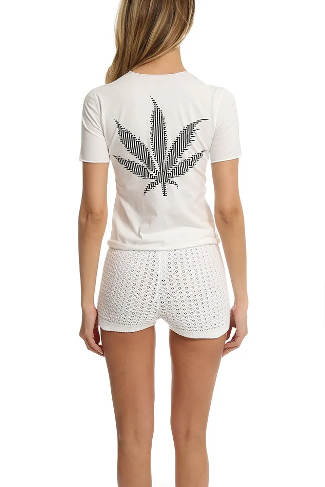 Leaf Tee White sold by Blue & Cream product image thumbnail 3