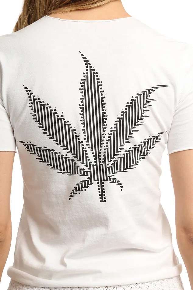 Leaf Tee White sold by Blue & Cream product image thumbnail 4