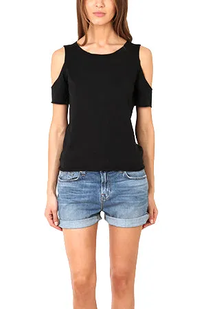 Cut Out Leaf Top Black/White sold by Blue & Cream