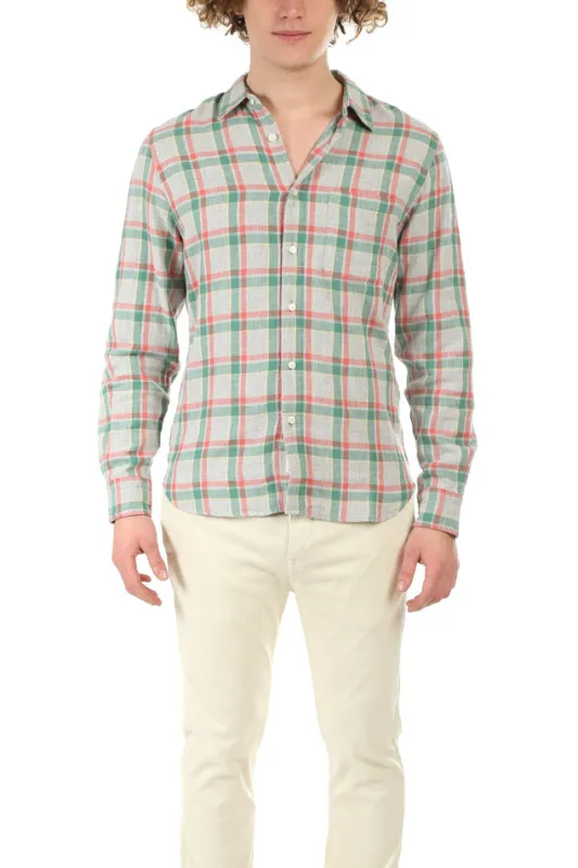The Ripper Organic Cotton Shirt Green Plaid sold by Blue & Cream