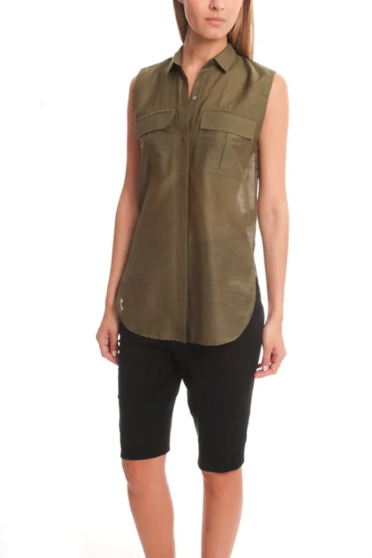 Helmut Lang Shirting Sleeveless Top sold by Blue & Cream