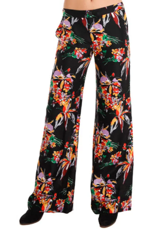 Derek Lam 10 Crosby  Floral Wide Leg Pant sold by Blue & Cream