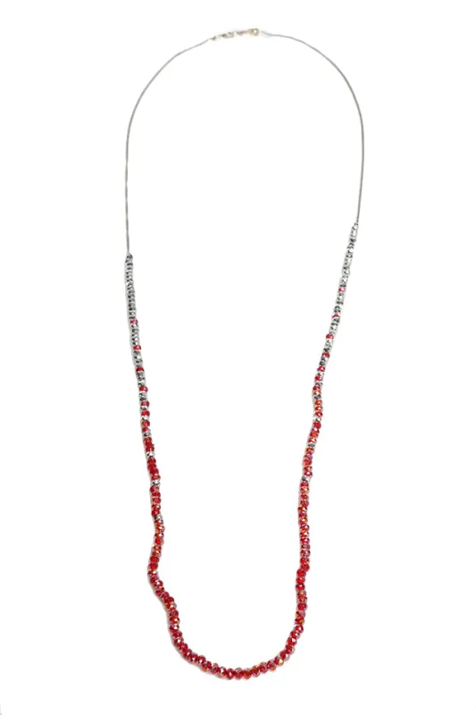 Chan Luu Ruby Crystal Necklace sold by Blue & Cream