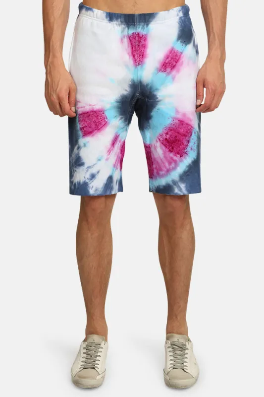 x Champion Tie Dye Sweatshorts sold by Blue & Cream