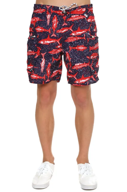 Burkman Bros Cargo Swim Short sold by Blue & Cream