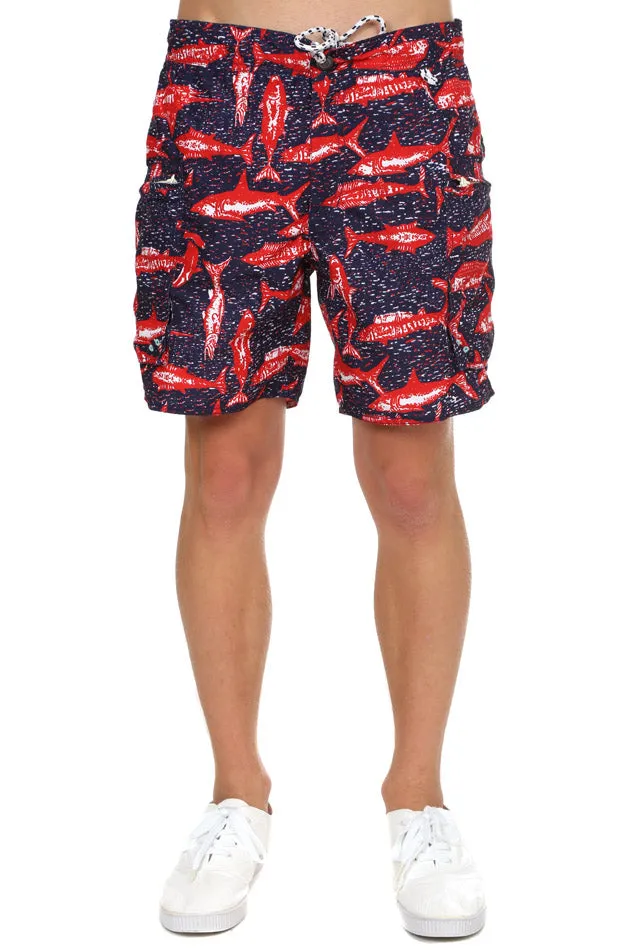 Burkman Bros Cargo Swim Short sold by Blue & Cream