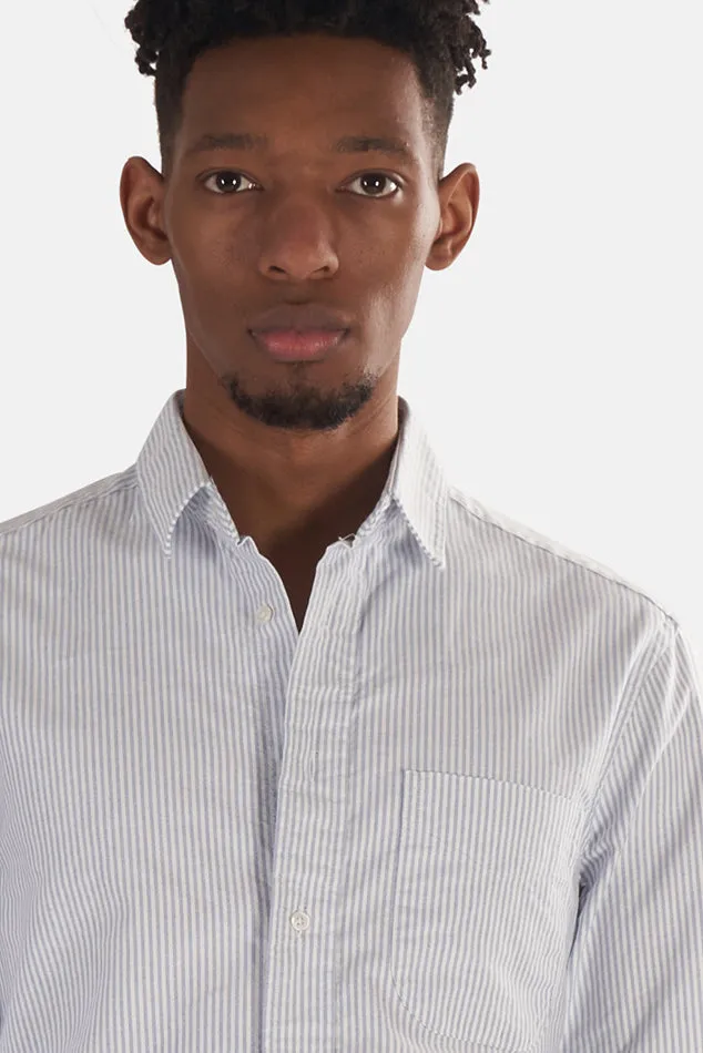 Oxford Seersucker Button Down Blue Stripe sold by Blue & Cream product image thumbnail 4