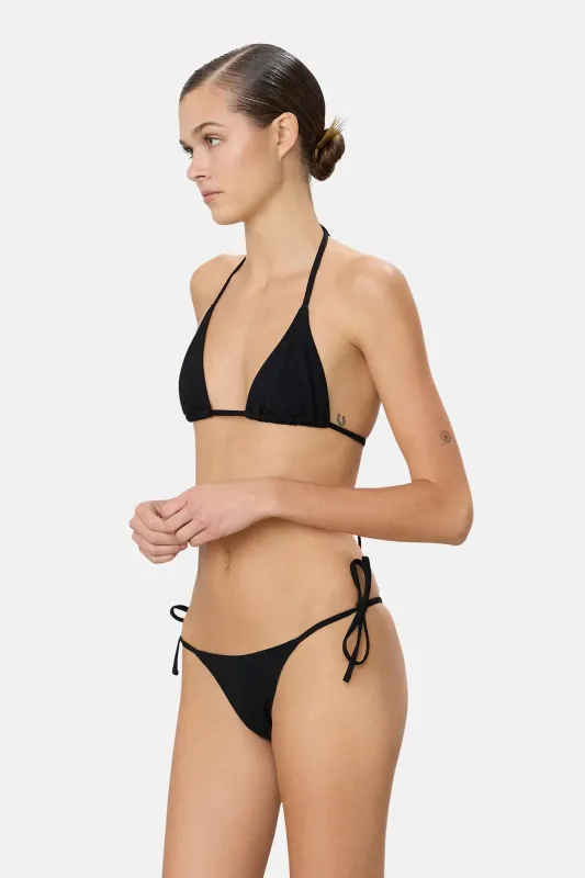 Isla String Bikini Top Black sold by Blue & Cream