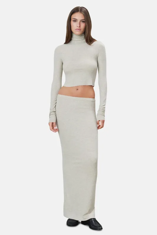 Emma Skirt Heather Oatmeal sold by Blue & Cream