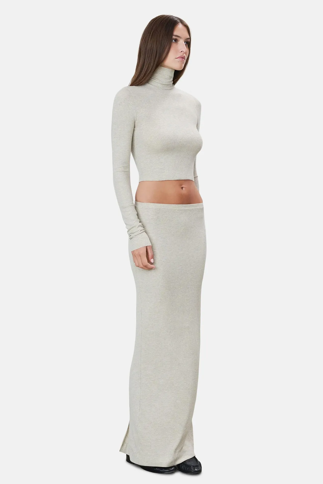 Emma Skirt Heather Oatmeal sold by Blue & Cream product image thumbnail 3