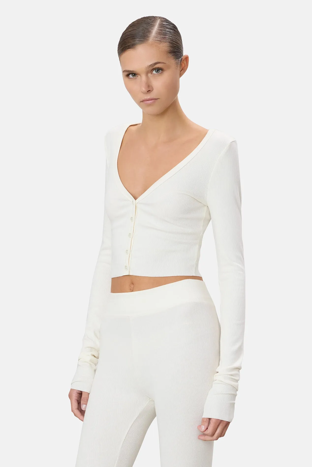 Cropped Cardigan Cream sold by Blue & Cream product image thumbnail 3